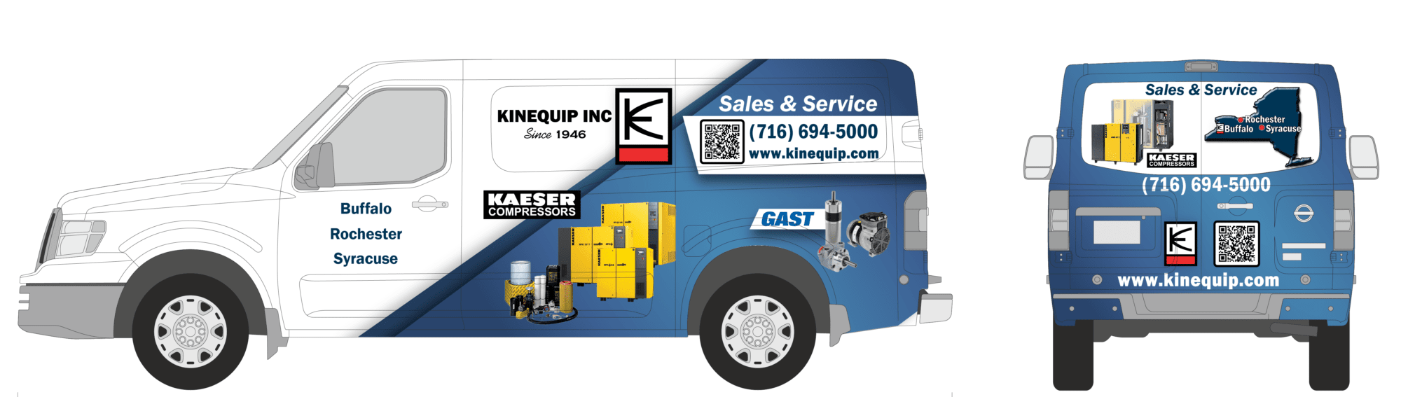 Compressed Air Service And Repairs Kinequip, Inc.